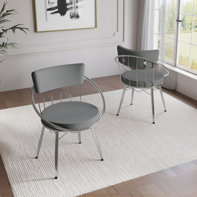 Uzay Sandalye Gümüş Serisi - 8