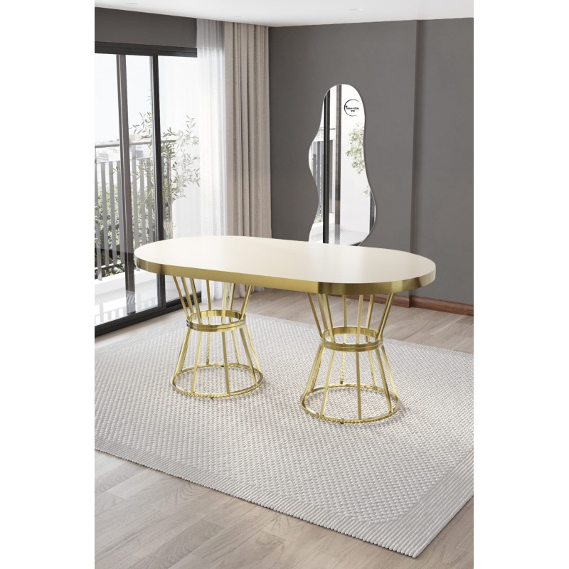 Galaksı Serisi Oval Vazo Ayaklı Masa - 10