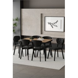 Akuamarin Serisi CK BEYAZ Masa Takımı 6 Kişilik (80X120cm) - 9