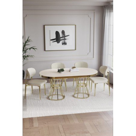 POLO BOHEM GOLD 4 KİŞİLİK MASA TAKIMI - 2