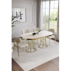 POLO BOHEM GOLD 4 KİŞİLİK MASA TAKIMI - 3