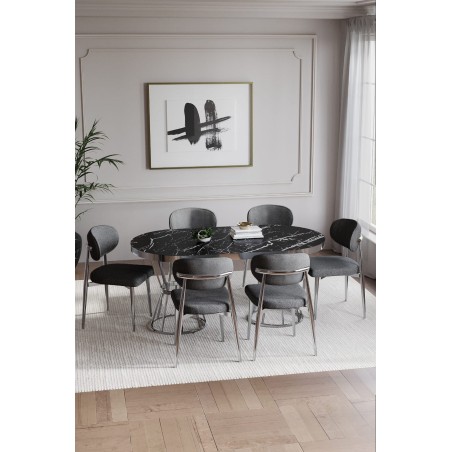 POLO BOHEM GÜMÜŞ 6 KİŞİLİK MASA TAKIMI - 2