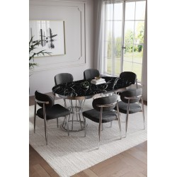 POLO BOHEM GÜMÜŞ 6 KİŞİLİK MASA TAKIMI - 3