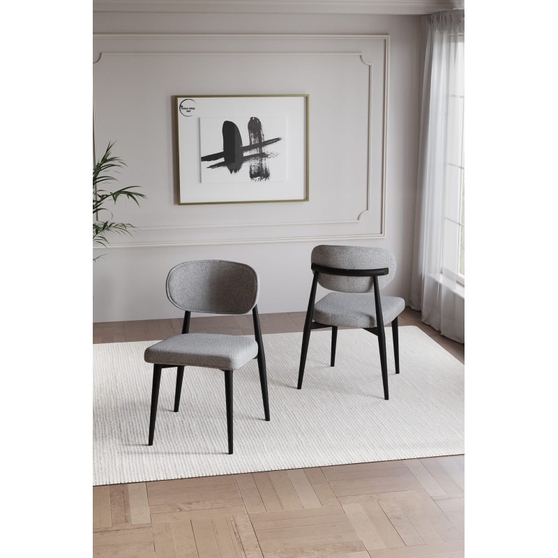 POLO SİYAH KAPLAMALI SANDALYE - 3