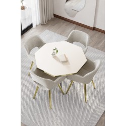 WEGA 8GEN 4 KİŞİLİK GOLD MASA TAKIMI - 3