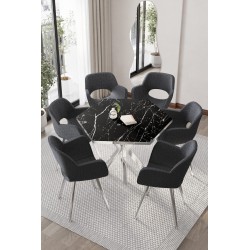 copy of WEGA 8GEN 6 KİŞİLİK GOLD MASA TAKIMI - 5