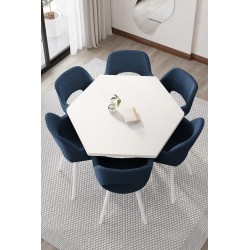 copy of WEGA 8GEN 6 KİŞİLİK GOLD MASA TAKIMI - 1