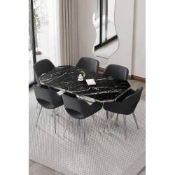 WEGA CASSE 6 KİŞİLİK GÜMÜŞ MASA TAKIMI - 2